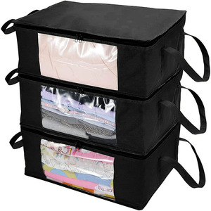 Sac de rangement pour couette, tri des vêtements, sac de déménagement, sac à bagages, salon, écologique, pliable, couleur personnalisée, armoire - Product Image 1