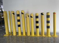 Poteau de signalisation routière en acier robuste, borne de sécurité anti-collision, barrière de stationnement, certifié ISO9001