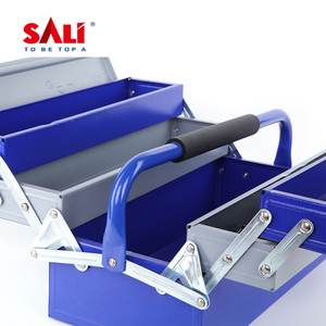 Sali กล่องเครื่องมืออเนกประสงค์3ชั้น,กล่องเครื่องมือกระเป๋าเดินทางที่เก็บของโลหะขนาดใหญ่พับได้สำหรับใช้ในบ้าน - Product Image 4