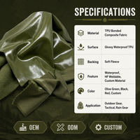 Tela de Laminación TPU Impermeable y Transpirable de Alta Calidad para Chaquetas de Exterior y Ropa Deportiva
