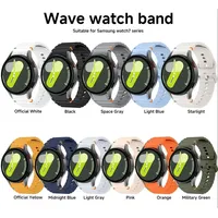 Correa de silicona original para Samsung Galaxy Watch 7/FE/5 Pro, pulsera para Samsung Galaxy Watch 6/4 Classic, correa de 44mm y 40mm.