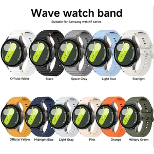 Cinturino in silicone originale per <span class=keywords><strong>Samsung</strong></span> Galaxy <span class=keywords><strong>Watch</strong></span> 7/FE/<span class=keywords><strong>5</strong></span> <span class=keywords><strong>Pro</strong></span>, bracciale per <span class=keywords><strong>Samsung</strong></span> Galaxy <span class=keywords><strong>Watch</strong></span> 6/4 Classic 44mm 40mm. - Product Image 3