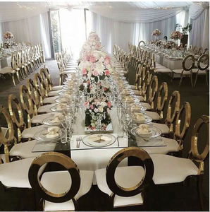 โมเดิร์นโกลเด้นสแตนเลส<span class=keywords><strong>เก้าอี้</strong></span>เช่าตกแต่งงานแต่งงาน<span class=keywords><strong>เก้าอี้</strong></span>จัดเลี้ยง - Product Image 2