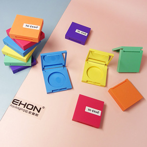กล่องใส่เครื่องสำอางพลาสติกทรงสี่เหลี่ยม EHON รุ่น YH-E512F แบบพกพา พร้อมกระจก ขนาดเส้นผ่านศูนย์กลาง 36 มม. สีสันสดใส - Product Image 3
