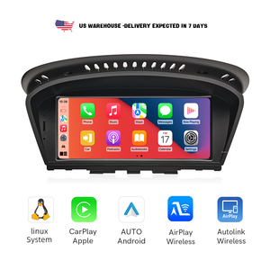 Stock de EE. UU. |   Pantalla Inalámbrica CarPlay de 8.8 Pulgadas con Sistema Linux para <span class=keywords><strong>BMW</strong></span> Serie 5 <span class=keywords><strong>E60</strong></span> E61 / Serie 3 E90 E91 E92, Conexión Plug & Play, Envío en 3 Días - Product Image 1