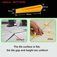Système de nivellement de carreaux moderne en plastique réutilisable avec clip et outils de calage étanches