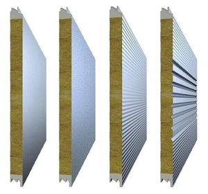 75mm bên ngoài tường kim loại bảng đá len bảng cách nhiệt chống ăn mòn cho hội thảo sử dụng so với tòa nhà truyền thống - Product Image 1