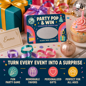 Cartes à gratter à prix instantané, impression sécurisée, design d'animation à données variables, taille personnalisée, thème de fête en couleur - Product Image 5