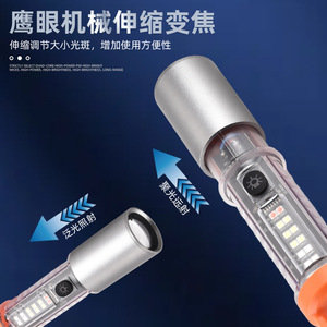 ไฟฉายเลเซอร์ LED รุ่นใหม่ ความสว่างสูง ซูมได้ ชาร์จซ้ำได้ ผลิตจากอลูมิเนียมอัลลอยด์ สำหรับใช้งานกลางแจ้ง - Product Image 4