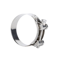 Collier de serrage pour tuyau à boulon en T robuste de 5 pouces en acier inoxydable 304 de style européen KQ Factory, collier de serrage hydraulique à boulon unique pour tuyau