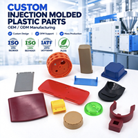 Komponen Cetakan Injeksi Plastik Kustom OEM Multi Warna untuk Peralatan Industri