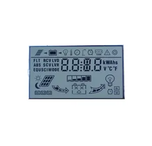 customized digital 7 segment TN LCD display screen for solar control panels