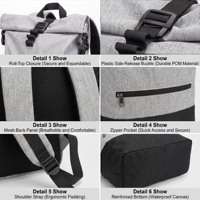 Sac à dos de randonnée souple et respirant 18L, léger, imperméable, en nylon, à motif géométrique, pour l'escalade, le camping et les voyages