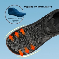 Chaussures de Cross-Training Minimalistes Personnalisées ETMF, Chaussures de Marche à Bout Large, Semelle Zéro Drop, Baskets de Trail Running, Chaussures Pieds Nus pour Hommes