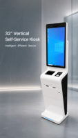32-Zoll Multifunktionales Reisepass-Erkennungsgerät mit Dual-Augenkamera Barcode-Leser ID-Karten/Code-Scanner