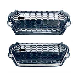 Parrilla Delantera de Malla de Panal Negra Estilo RS4 B9 con Cámara para <span class=keywords><strong>Audi</strong></span> <span class=keywords><strong>A4</strong></span> S4 8W 2020 2021 2022 <span class=keywords><strong>2023</strong></span>+ - Product Image 1