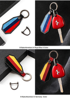 Porte-clés de voiture en fibre de carbone en gros avec boîte cadeau – Ensemble complet