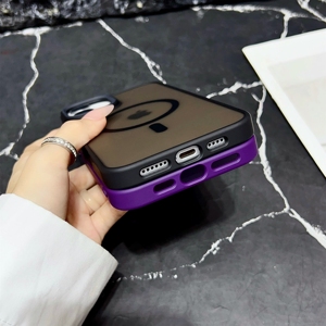 เคสโทรศัพท์กันกระแทกแบบไฮบริด TPU PC รองรับการชาร์จไร้สายแบบแม่เหล็ก <span class=keywords><strong>ราคา</strong></span>ส่ง สำหรับ iPhone 16 <span class=keywords><strong>Pro</strong></span> <span class=keywords><strong>Max</strong></span> 15 <span class=keywords><strong>Pro</strong></span> 14 13 <span class=keywords><strong>12</strong></span> 11 - Product Image 4