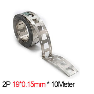 แผ่นนิกเกิลขนาด 18.5*15 มม. 19*0.15 มม. 20.2*0.15 มม. ความยาว 10 เมตร 2 ชิ้น สำหรับเชื่อมแบตเตอรี่ 18650 แบบจุด - Product Image 4