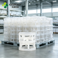 Anneaux Pall en PVDF de 38 mm pour le transfert de masse dans les colonnes de distillation de produits chimiques fins