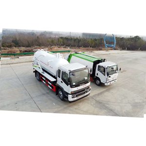 รถบรรทุกถังดูดสิ่งปฏิกูลแบบรวม 1suzu Ftr 205 แรงม้า (ถังน้ำสะอาด 4000 ลิตร, ถังน้ำเสีย 4000 ลิตร) ปั๊มสุญญากาศ Jurop - Product Image 2