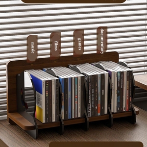 กล่องเก็บของไม้ซีดีชั้นวาง<span class=keywords><strong>เทป</strong></span><span class=keywords><strong>คาส</strong></span><span class=keywords><strong>เซ็</strong></span>ต<span class=keywords><strong>ชั้น</strong></span><span class=keywords><strong>วาง</strong></span>ดิสเพลย์พร้อมที่จับจัดระเบียบสำหรับเคสภาพยนตร์ดีวีดี - Product Image 2