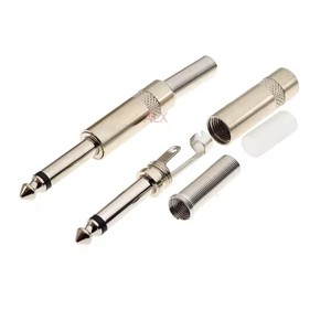 Connettore <span class=keywords><strong>Jack</strong></span> Audio Mono/<span class=keywords><strong>Stereo</strong></span> da 6,3 mm Maschio per Saldatura, Adattatore Metallico per Cuffie <span class=keywords><strong>Stereo</strong></span> 1/4 (6,35 mm) a 2/3 Poli - Product Image 3