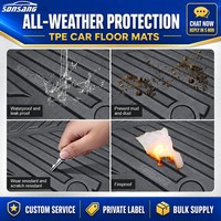 Tapis de sol complets 5D en TPE SONSANG pour Jaecoo J5 RHD, vente en gros d'usine OEM, tapis de voiture personnalisés toutes saisons, imperméables, ensemble complet
