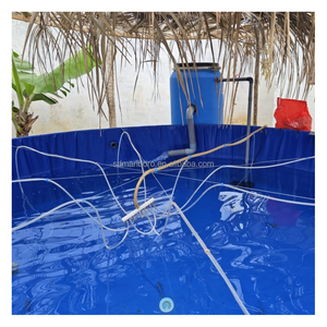 Pecera Redonda de PVC Azul SDM para Cultivo de Pescaduras y Camarones con Tamaño Personalizable (2m-30m) y Generador de Oxígeno - Product Image 6