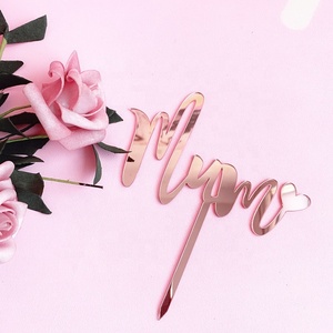 Feliz cumpleaños mamá acrílico pastel Topper para decoraciones de fiesta del Día de la madre y accesorios de pastel - Product Image 6