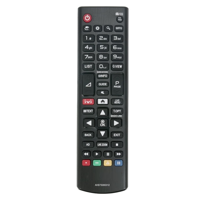 AKB75095312 Replaced Remote Control Compatible with LG TV 43UJ639V 43UJ651V 43UJ655V 49UJ630V 49UJ631V-ZA 49UJ634V