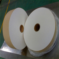 Rollo de Papel Filtro para Té de Celulosa de Abacá, Sin Sellado Térmico, 18 g/m², 125 mm, Natural, para Máquina TEEPACK
