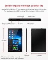 Tablette Windows 8 Pouces, Ordinateur Portable 4 Go RAM 64 Go ROM, Écran IPS 1280x800, Appareils Photo 2MP+5MP