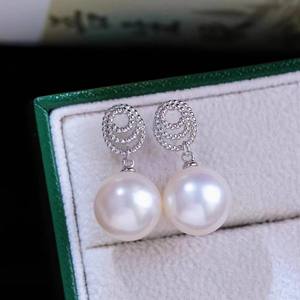 Accessoires en argent S925 pour la création de bijoux, plateau vide avec perles rondes de 8 à 13 mm, crochet d'oreille, bijoux tendance - 22330 - Product Image 2