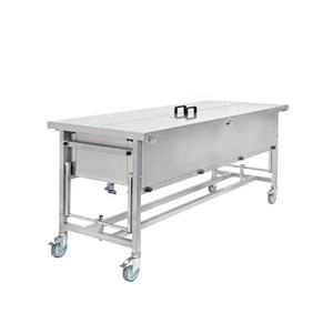 Vasca in acciaio inox immersione dissezione tavolo Cadaver serbatoio autopsia tavolo per laboratorio e ospedale scuola di medicina - Product Image 2