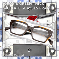 Classique femmes acétate épais cadre médical lunettes gris Transparent encre vert tendance à la mode accessoire