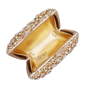 กระเป๋าคลัทช์คริสตัลประดับเพชรวิบวับของผู้หญิงกระเป๋างานราตรีแบบคลาสสิกสำหรับงานแต่งงานกระเป๋าถือสำหรับงานเลี้ยงแบบสบายๆ - Product Image 5