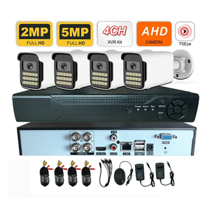 Sistema de Cámara de Seguridad CCTV Analógica OEM/ODM de 4 Canales y 5MP, Grabador de Video AHD con Red TVI/CVI/CVBS/IPC, Kit DVR XVR con Audio, Cámara de Red - Product Image 1