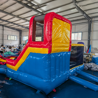 Château gonflable commercial d'extérieur/d'intérieur avec toboggan combiné pour les fêtes d'enfants - Marque YIBEI, matériau PVC, 300 kg
