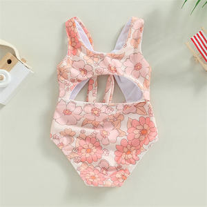Traje de baño de verano para niñas pequeñas, traje de baño sin mangas con estampado hueco, <span class=keywords><strong>Bikini</strong></span>, Pelele de bebé, 1 unidad - Product Image 6