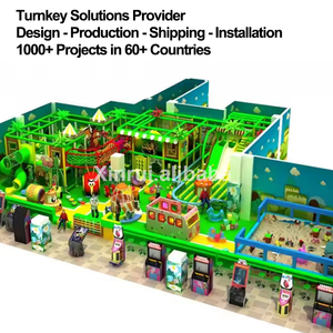 Tùy Chỉnh Thiết Kế Thương Mại Trong Nhà Trẻ Em Mềm Sân Chơi Phim Hoạt Hình Động Vật Rừng Chủ Đề Sân Chơi Trong Nhà Với Slide - Product Image 5