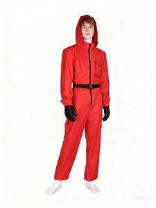 Venta caliente <span class=keywords><strong>de</strong></span> disfraces <span class=keywords><strong>de</strong></span> cosplay <span class=keywords><strong>de</strong></span> Halloween-Trajes rojos <span class=keywords><strong>de</strong></span> Money Heist para niños y adultos, incluyendo ropa <span class=keywords><strong>de</strong></span> juego <span class=keywords><strong>de</strong></span> rol y máscaras - Product Image 1