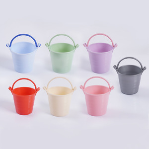 Mini water <b>bucket</b> toy, pretend play water ladle <b>bucket</b> set, DIY craft container toy, <b>small</b> plastic <b>bucket</b> - Product Image 1