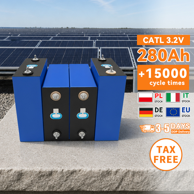 Grade a CATL 3.2V 280Ah LiFePO4 Battery Cell 230Ah 304Ah 314Ah 320Ah 340Ah Prismatic Lithium Ion for Solar Home Storage ESS EV