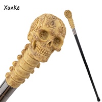 Nouvelle résine crâne impression canne de marche à la mode et légère Halloween canne essentielle randonnée béquille bâton de marche en plein air