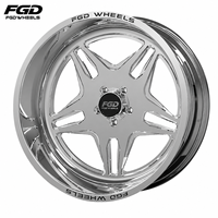 Jantes en aluminium 5 trous à cinq branches 20x10 20x12 22x12 24x14 26x16 à déport profond 5x127 5x139.7 pour camions et voitures 4x4