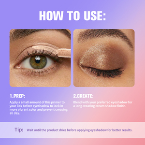 Base de Maquillage Yeux Crème Hydratante Légère et Imperméable Longue Durée pour Usage Quotidien Professionnel – Vente en Gros - Product Image 3