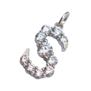 Collier avec pendentif lettre en argent 925 classique UM Jewelry pour femmes, enfants, anniversaires, mariages et occasions de fête - Product Image 2