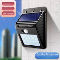Lampe murale LED solaire à détecteur de mouvement pour jardin, extérieure, étanche, économe en énergie, pour la maison et les allées
