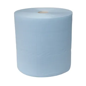 Çevre dostu el kağıt havlu mavi kağıt rulosu s doku mavi tuvalet kağıt rulosu